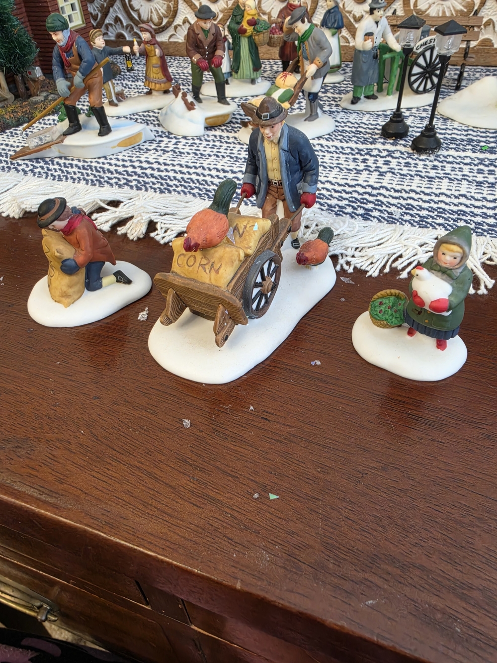 Department 56 Retired 1992 Heritage Village 3 Piece Set 5645-6